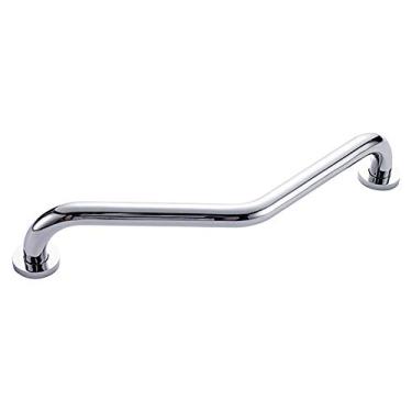 Imagem de GLOGLOW Corrimão de Suporte de Aço para Cabeça de Chuveiro, Capacidade de 110 Lb, Acabamento Cromado, 16,92 X 3,54 X 7,87 Polegadas, para Chuveiro e Vaso Sanitário, Barra de Apoio de Segurança para