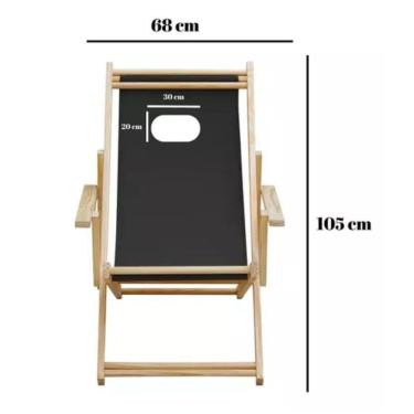 Imagem de Cadeira Espreguiçadeira Dobrável Com Tecido Personalizado