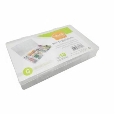 Imagem de Caixa Organizadora Usual com Divisórias Ideal para Gavetas, Cozinha e 