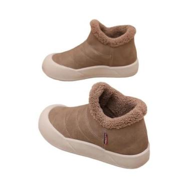 Imagem de Botas De Neve De Veludo plus Size Para Mulheres, Casuais, Quentes, Ant