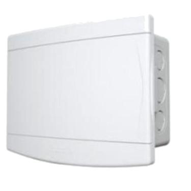 Imagem de Quadro de Distribuição Embutir 6-8 Disjuntores Porta Branca com Barramento 7899052576815 Tigre Q
