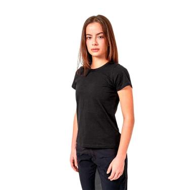 Imagem de Camisa Feminina Casual Preta Camiseta Basic Logo Nas Costas Nomad-Feminino