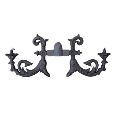 Imagem de Complemento Suporte Poste e Luminária Ferro Fundido 43x110cm - FUNDIÇÃ