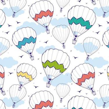 Imagem de Papel Parede Adesivo Decorativo Balões Coloridos Infantil - LRP