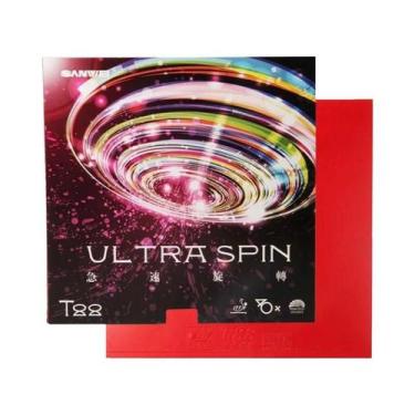 Imagem de Borracha De Tênis De Mesa Ultra Spin SANWEI T88 Semi-aderente Para Con