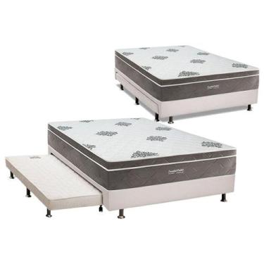 Imagem de Cama Box c/ Auxiliar Casal: Colchão Inovaflex Ensacadas Essential+Base
