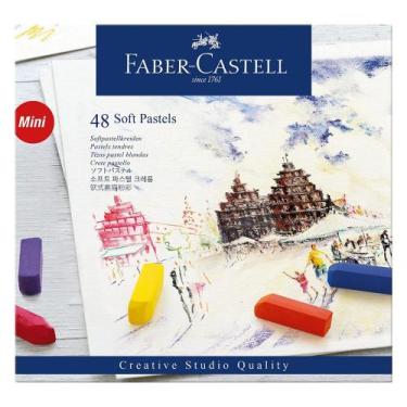 Imagem de Giz Pastel Seco Faber Castell Creative Studio Curto Soft 48 Cores - FA