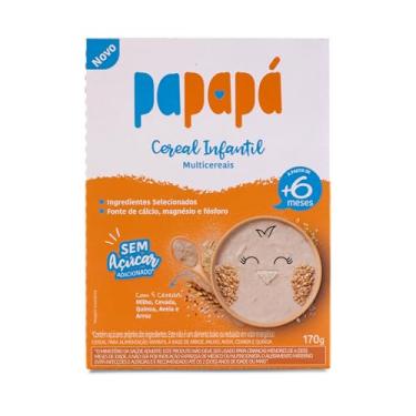 Imagem de Papapá, Cereal infantil, Petit Cereal, Milho/Cevada/Quinoa/Avêia e arroz, 170g, Caixa, Laranja