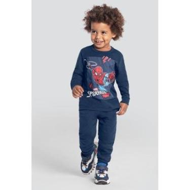 Imagem de Camiseta infantil menino do Homem-Aranha brilha no escuro Brandili-Masculino