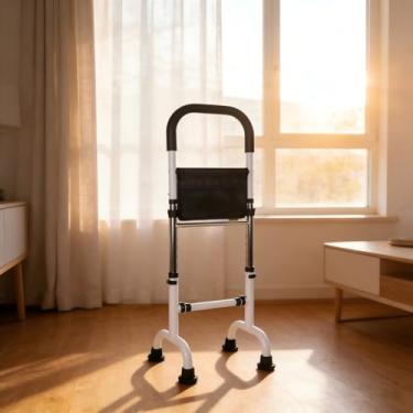 Imagem de HEINALOUS Suporte auxiliar de mobilidade para idosos – Barra de apoio de segurança ajustável para cama, sofá, cadeira, vaso sanitário – Base antiderrapante, fácil de instalar, suporte de estabilidade