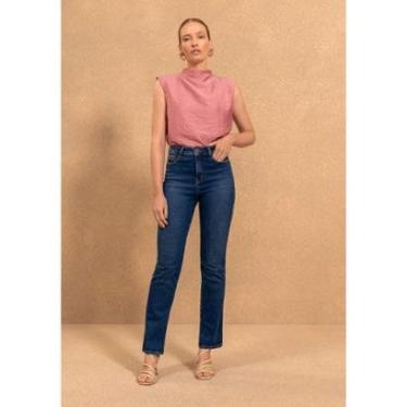 Imagem de Blusa Sem Mangas Com Gola Alta Em Tecido Texturizado-Feminino