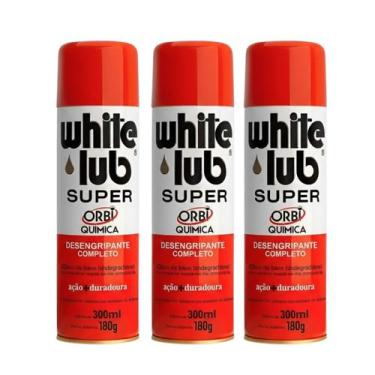 Imagem de Kit 3 Und. Whitelub Spray Óleo Desengripante 300 ML Orbi