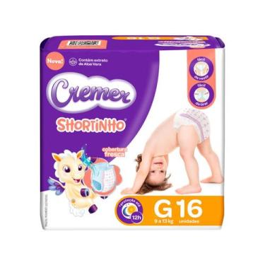 Imagem de Fralda cremer shortinho jumbinho (a escolher), G, 16 Unidades