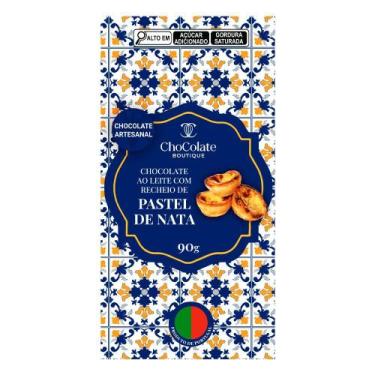 Imagem de Chocolate ao Leite Recheado Pastel de Nata Boutique 90g