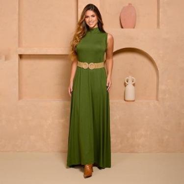 Imagem de Vestido Longo Nayana - Malha Premium Verde-Feminino