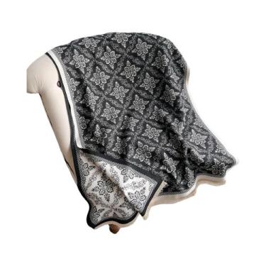 Imagem de Cachecol De Cashmere Estilo Étnico, Pashmina Macia E Quente, Xale Com 