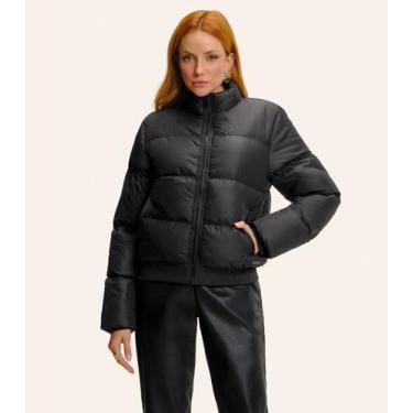 Imagem de Jaqueta Feminina Puffer Microfibra Endless Preto, M, Preto