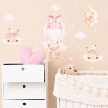 Imagem de Adesivo de Parede Infantil Ursinhos Menina - QDrop