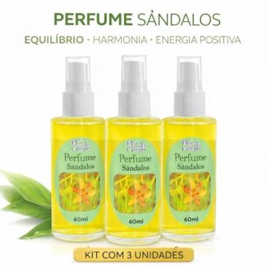 Imagem de Kit com 3 Unidades Perfume Sândalos  Proteção  Harmonia  Energia Espir