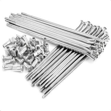 Imagem de Jogo Raio 4mm Cromado Cg Titan Fan 125 150 160cc Traseiro - TMAC