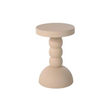 Imagem de Mesa Lateral de Metal Thaly Off-White Westwing Collection Branco