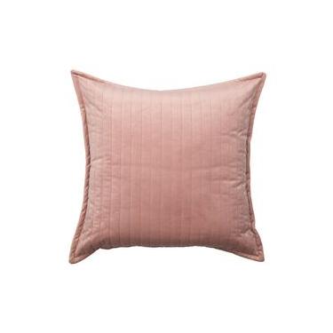 Imagem de Almofada em Veludo Ripado Rosé Rosé