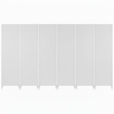Imagem de 6 Biombo Pintado Reto Com Pés Folha Painel Mdf Divisor Divisória Separ