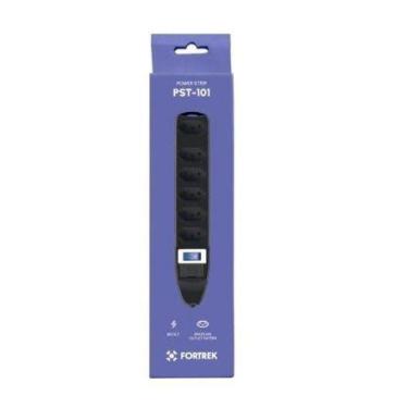 Imagem de Filtro de Linha 6 Tomadas Fortrek PST-101 Padrão Brasileiro NBR14136