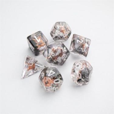 Imagem de Conjunto Dados Rpg Embraced Series Shield & Weapons 7 Unid. - Gamegeni