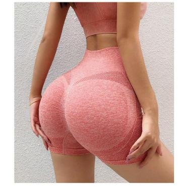 Imagem de Short Academia Bermuda Modeladora Cintura Alta Fitness - Hupana, Rosa