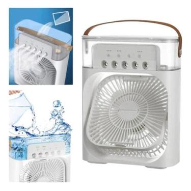 Imagem de Ventilador Umidificador e Refrigerador de Ar Portátil USB Recarregavel