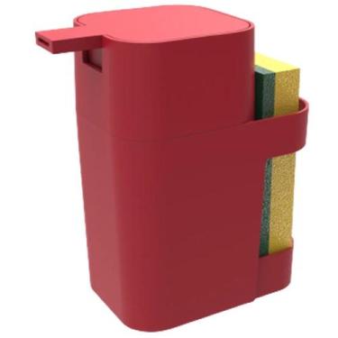 Imagem de Dispenser Porta Detergente Esponja Sabão Liquido 600ml De Pia Cozinha 