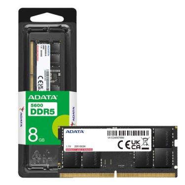 Imagem de Memória Ram Para Notebook Adata Premier 8GB 1x8GB DDR5 5600MHz PC5 448