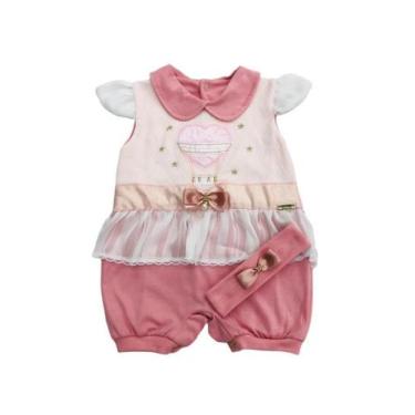 Imagem de Macacão com Faixa Rosê e Rosa Claro - SONINHO INFANTIL, Lavender rose,