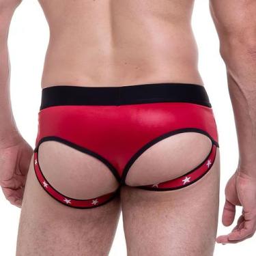 Imagem de Sunga Cirrê Tiras No Bumbum Cós Largo Gay Travesti Drag Surpreenda Fio