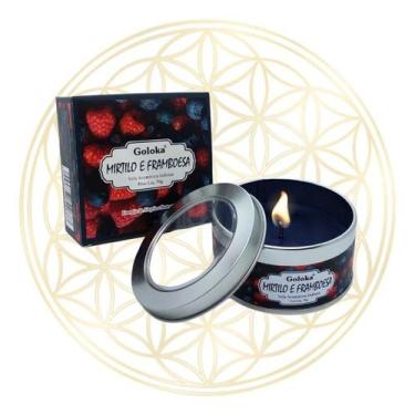 Imagem de Vela Aromática Importada Indiana Goloka, MIRTILO E FRAMBOESA
