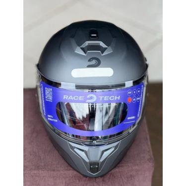 Imagem de Capacete race tech signal monocollor, CINZA FOSCO