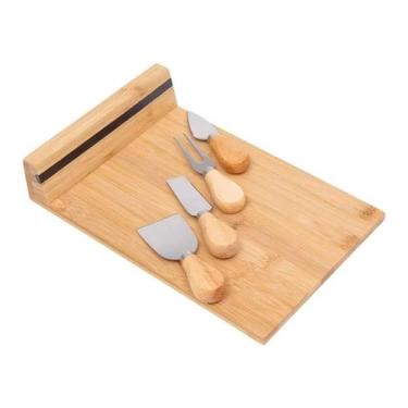 Imagem de Jogo Tabua De Queijo Com 4 Facas - Mimo Style