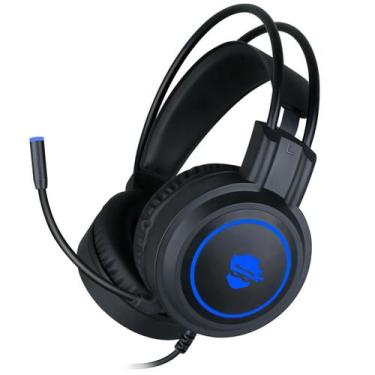 Imagem de Headset Gamer Ninja Shadow, 3.5mm + USB, PC, Rainbow, Drivers 50mm, Bl