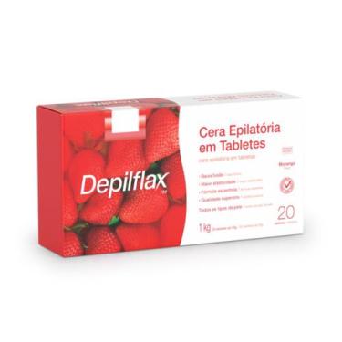 Imagem de Depilflax cera quente 1kg morango
