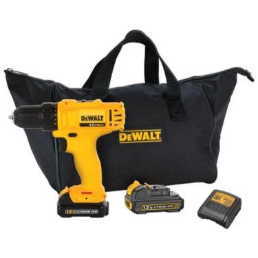 Imagem de Parafusadeira e Furadeira à Bateria 3/8 12v DCD700C2BR DEWALT
