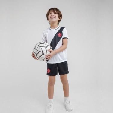 Imagem de Uniforme Vasco da Gama Mini Craque Infantil Braziline Cor:BrancoTamanh