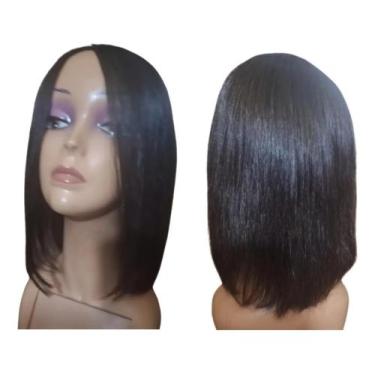 Imagem de Prótese capilar feminina base micropele medindo 14x13cm comprimento 30