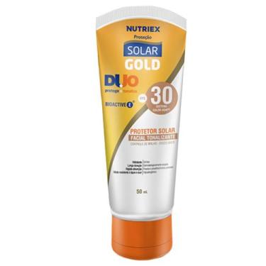 Imagem de Protetor Solar Fps 30 Facial Tonalizante Gold Nutriex 50ml