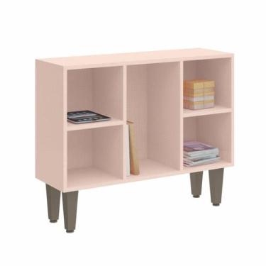 Imagem de Estante Baixa 5 Nichos Infinity Rosa/Blush Line - Móveis Castro