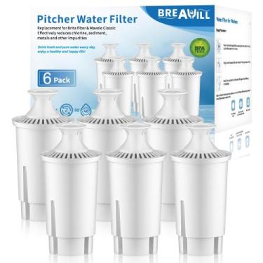 Imagem de Filtro de Água BREAUILL Compatível com Brita Classic 6 Unidades