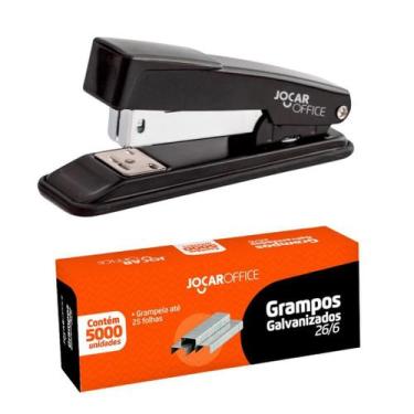 Imagem de Grampeador Metal + Grampo Galvanizado 5000un Jocar Office - Jocar Offi