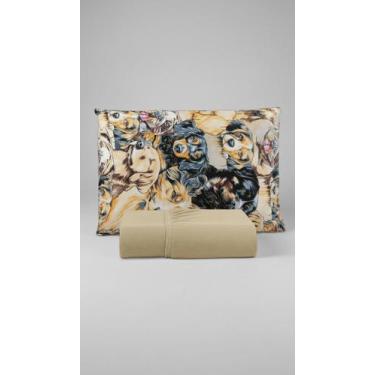 Imagem de Jogo Cama Solteiro Malha 100% Algodão C/ Cães - Congratulations Store