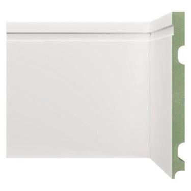Imagem de Rodapé MDF Frisado 20CMX2,40m 2002 Moldufama Kit 7,2m