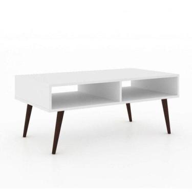 Imagem de Mesa de Centro Retrô 2 Nichos Rt 3064 Branco - Movelbento
